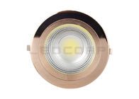 10W - 30W Hotel / Museums Fall Ceiling LED Lights Elegant Golden Aluminium Cover