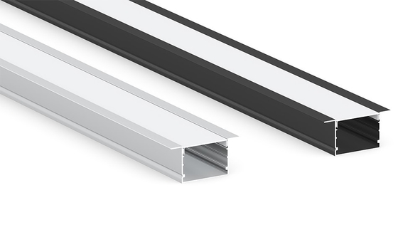65mm x 35mm Aluminum Profile LED Linear lighting with Led Strip Recessed Type with PC or Milky Cover