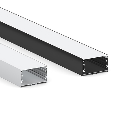 65mm x 35mm Aluminum Profile LED Linear lighting with Led Strip Recessed Type with PC or Milky Cover