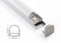 LED Linear lighting Aluminum profile Surface-mounted light round diffused cover