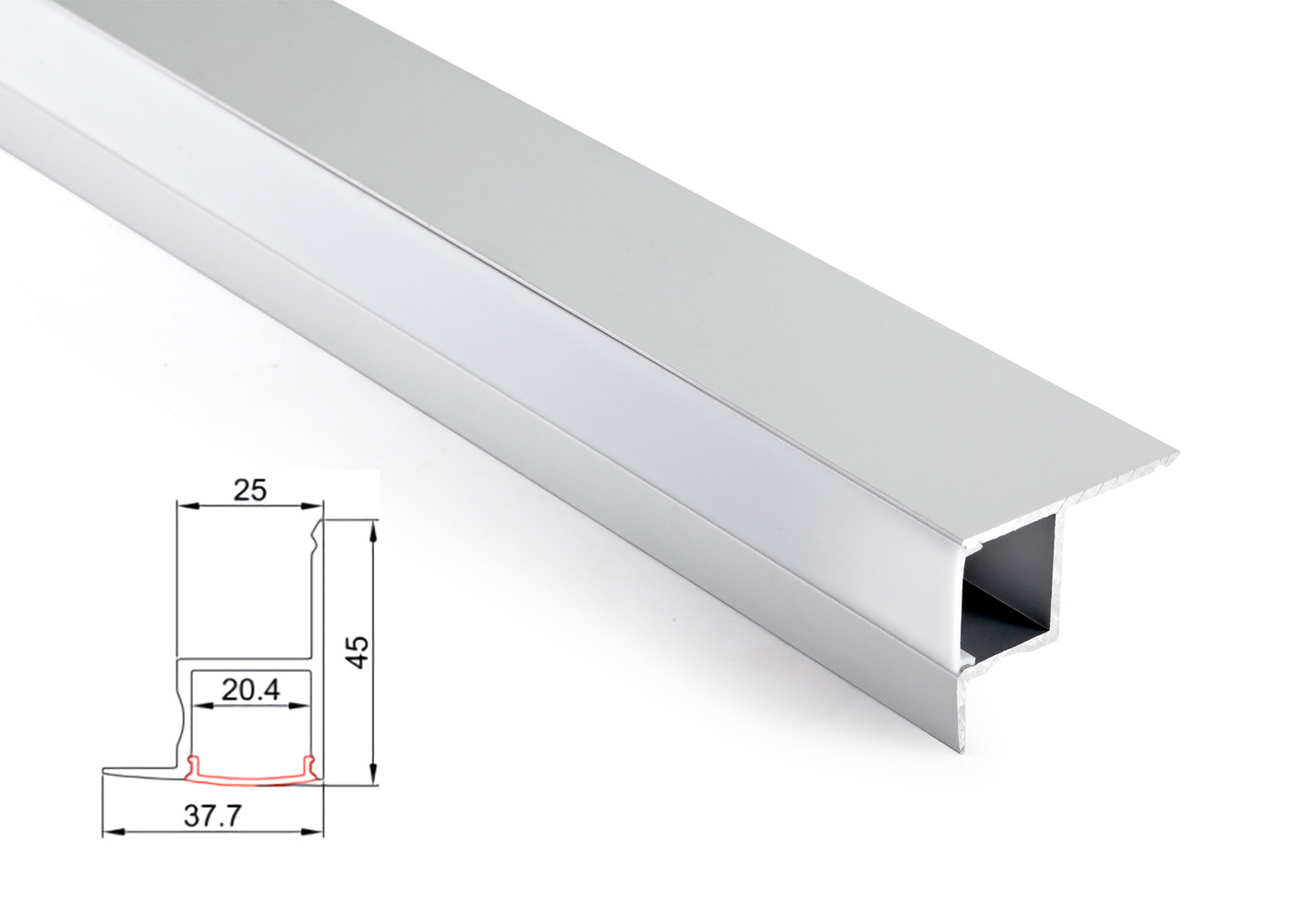 LED Aluminum Profile LED Linear lighting for top corner and Surface ...