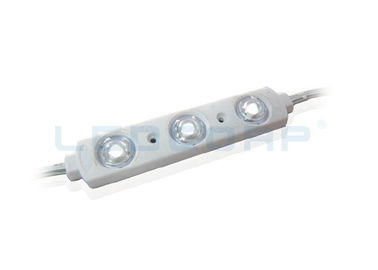 Ultra Bright Pure White Waterproof LED Modules , Signage 3 LED Module Optical Lens