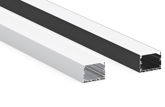 65mm x 35mm Aluminum Profile LED Linear lighting with Led Strip Recessed Type with PC or Milky Cover