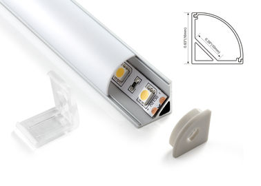 LED Linear lighting Aluminum profile decoration for corner milky cover