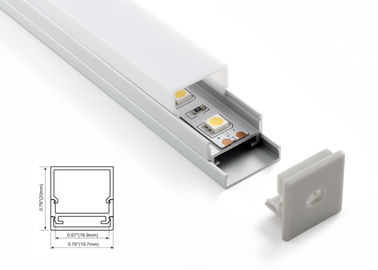 LED Linear lighting Aluminum profile Surface-mounted light square diffused cover