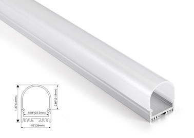 26mm x 33mm Aluminum Profile LED Linear lighting with Led Strip Surface mounted with PC or Milky Cover